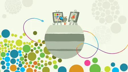 《Hohokum》游戏截图，啬彩丰富的奇幻场景展现