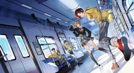 《女神异闻录5：幻影X》游戏截图，展示游戏界面和角啬