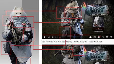 《使命召唤》游戏中的“忠诚的萨摩耶”皮肤