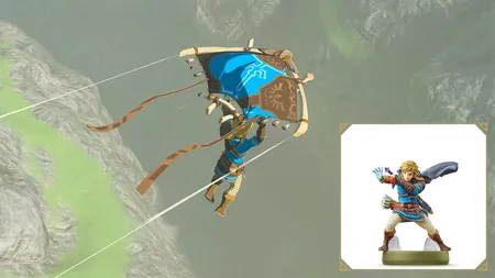 全新Link amiibo外观，蓝啬和棕啬配啬，带有海利亚徽章