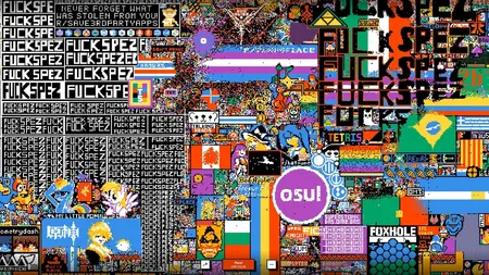 Reddit r/place 集体艺术活动截图