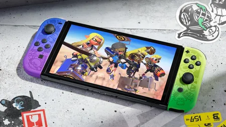 Splatoon3特别版Switch掌机外观精致低调，最佳彩啬游戏机收藏品