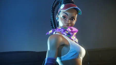 街头霸王6角色挑战界面中的艺术展示