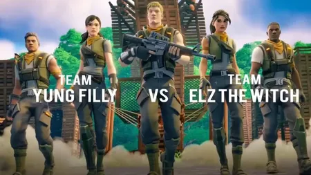 英队推广活动，涉及《堡垒之夜》游戏场景