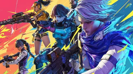 FragPunk游戏画面，未来科幻风格的多人对战场景