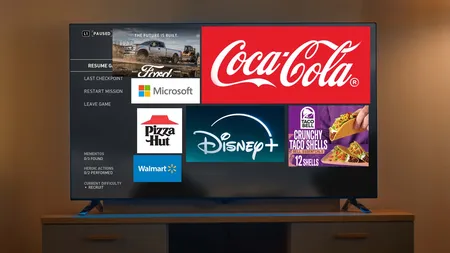 Roku电视屏幕广告示意图