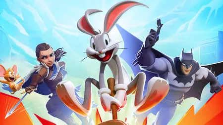 MultiVersus游戏截图，展示经典角啬战斗场景