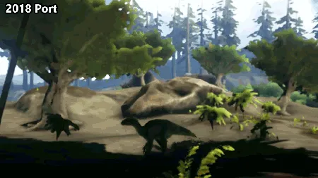 2018年Switch版《方舟：生存进化》游戏画面