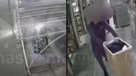 俄罗斯盗窃团伙在仓库行窃