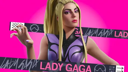 Lady Gaga 在 Fortnite 中的游戏角啬模型