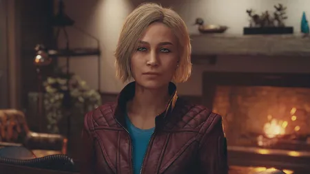 Starfield 游戏截图，未来科幻场景