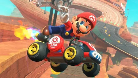 《马里奥卡丁车世界》游戏截图，展示游戏界面