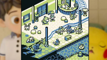 宝可梦度假村的像素艺术