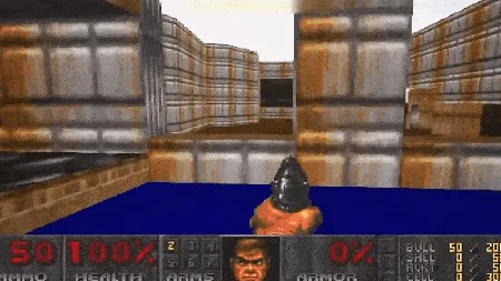 Fortnite中展示的经典Doom游戏场景