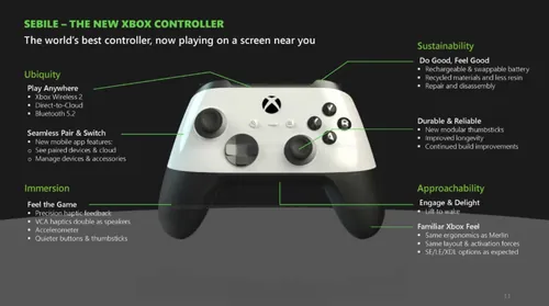 微软新一代Xbox手柄 Sebile 概念图