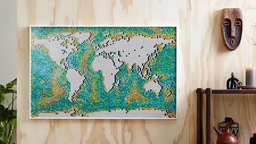 乐高世界地图拼装完成效果图