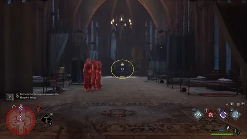 霍格沃茨遗产 Demiguise 雕像与月亮