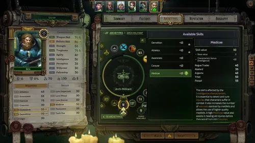 Warhammer 40K：Rogue Trader 游戏界面截图