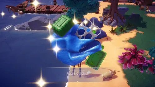 《迪士尼梦想之光谷》游戏截图，展示水下场景