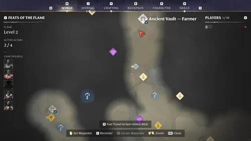 《Enshrouded》中的农夫位置示意图