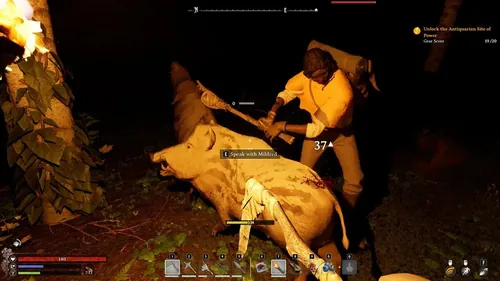 游戏中的动物图片，展示了狩猎场景