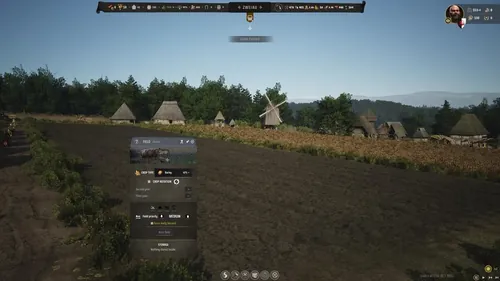 Manor Lords游戏中的村民聚会场景