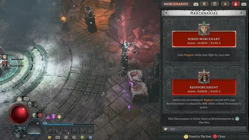 暗黑破坏神4佣兵系统截图