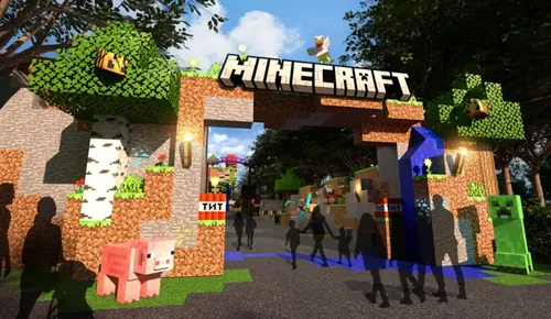 Minecraft主题游乐设施效果图