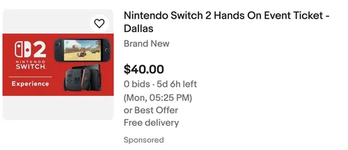 任天堂Switch 2体验活动海报