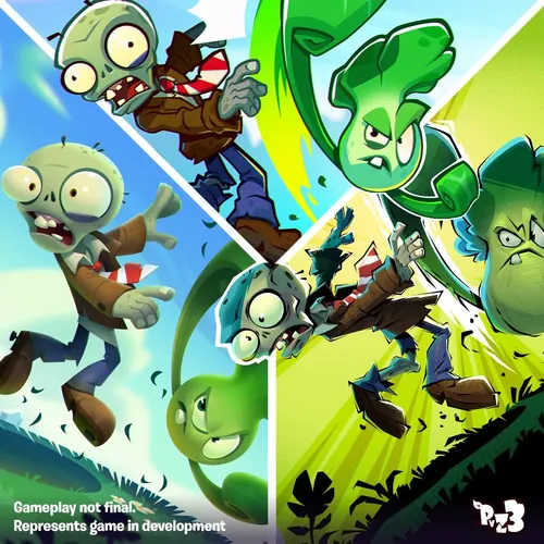 植物大战僵尸3艺术风格对比图