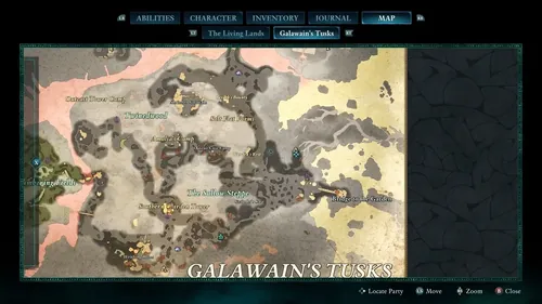 Avowed游戏中的宝藏地图展示