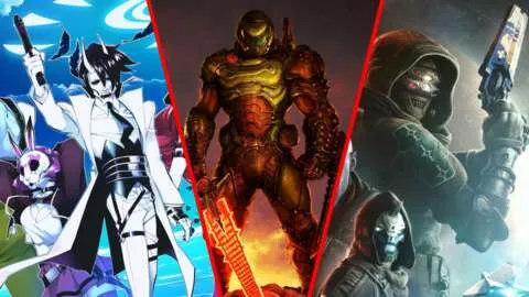 《Marathon》游戏预告海报，展现未来科幻场景