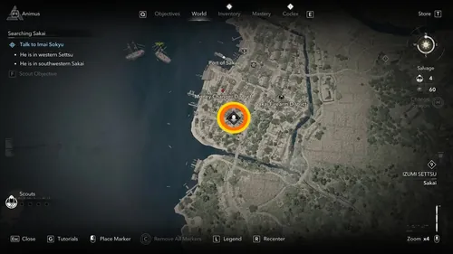 在刺客信条暗影中寻找茶叶商、今井苏久和小袖的地点攻略