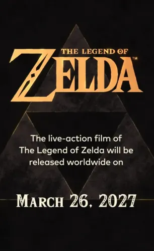 塞尔达传说真人电影上映时间紧随索尼克4之后，经典游戏改编电影发行日期曝光