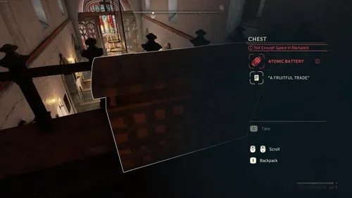 Atomfall 游戏截图，展示Atomic Batteries的位置