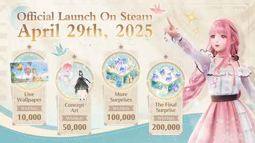 InfinityNikki于四月在Steam上线，免费奖励助力游戏体验【少女游戏新作】