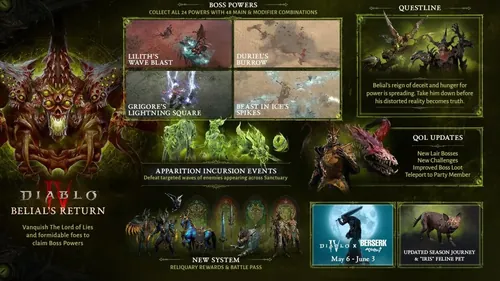 暗黑破坏神4第8赛季新内容展示