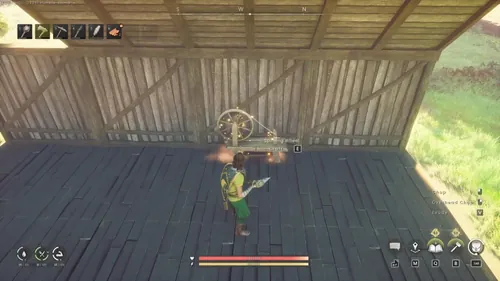 《RuneScape:Dragonwilds》游戏截图,显示角色持弓she箭