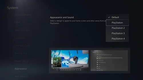PlayStation 5系统界面截图