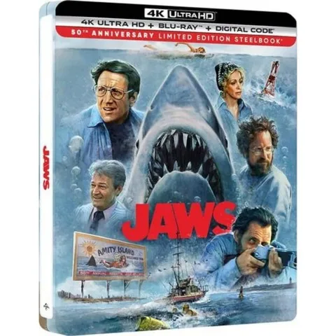 《大白鲨》50周年纪念钢盒版封面