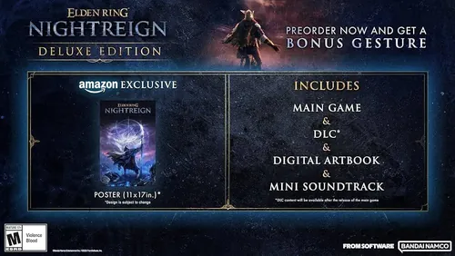 亚马逊独家发售艾尔登法环夜之统治豪华版支持当天发货【很新发售攻略】