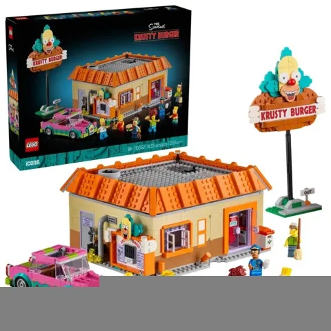 乐高《辛普森一家：克鲁斯蒂汉堡》套装展示