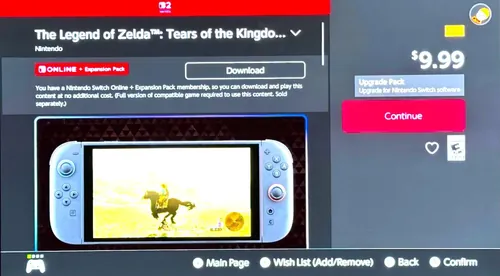 塞尔达升级流程对NSO会员来说略显复杂指南