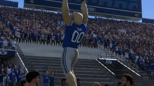 《大学橄榄球26》游戏庆祝动作截图