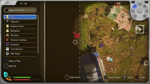 Grounded 2地图中的Lingonberry与Blueberry位置示意图