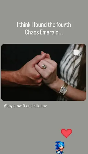 光环：索尼克对泰勒·斯威夫特与特拉维斯·凯尔斯订婚的反应——2023年娱乐动态