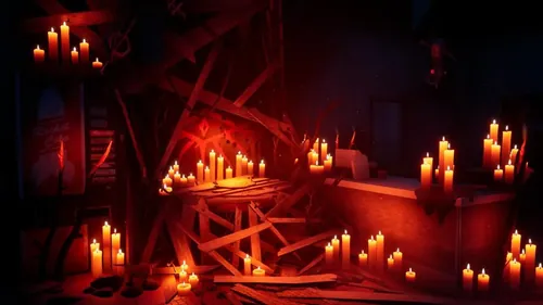 Pacific Drive游戏截图，展示了奇异的森林道路