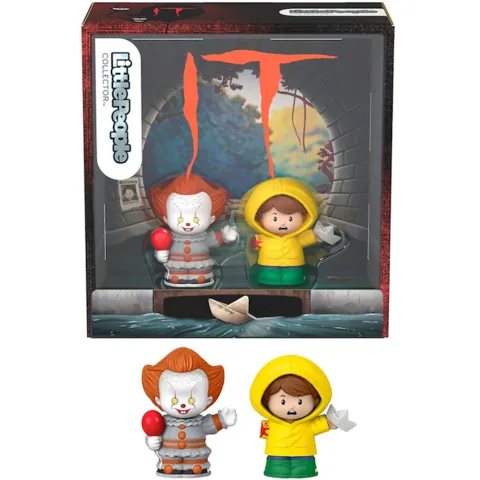 费雪LittlePeople收藏套装：斯蒂芬金《它》主题，儿童玩具惊悚恐怖