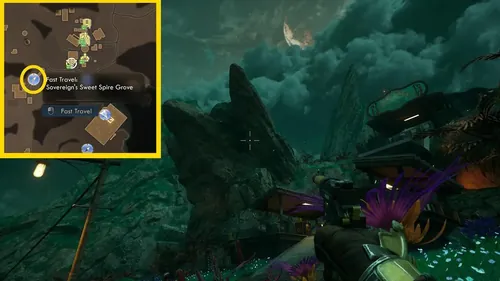 《Outer Worlds 2》游戏截图，展示角色跳跃动作