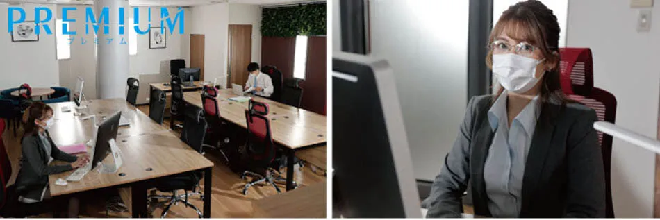 山岸逢花办公室工作场景